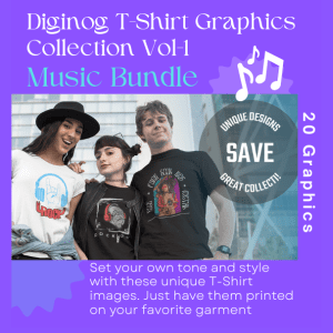 T-Shirt Images Vol 1: Music: Includes Commercial License