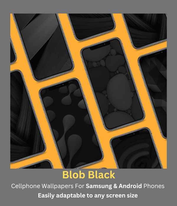Blob Black Cellphone Wallpapers