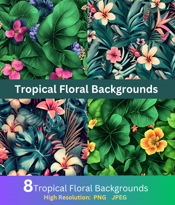 Tropical Floral Backgrounds